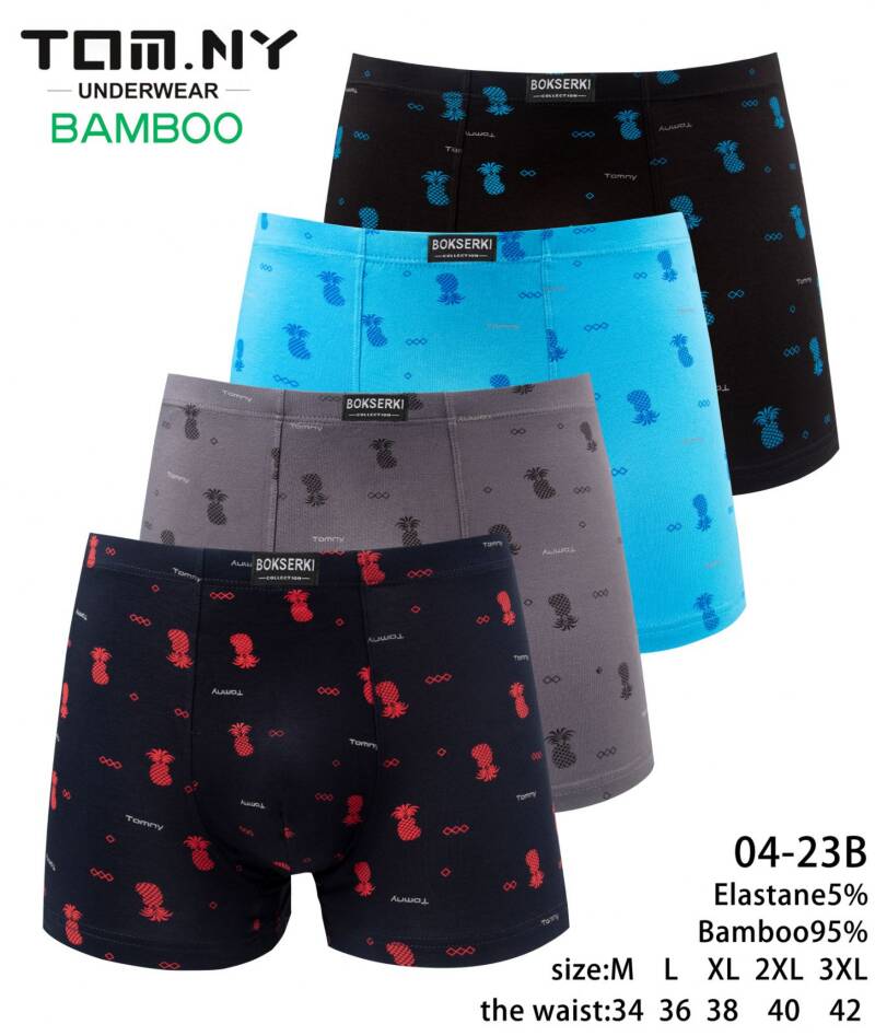 Bokserki męskie Roz L-3XL, Mix kolor Paczka 24 szt
